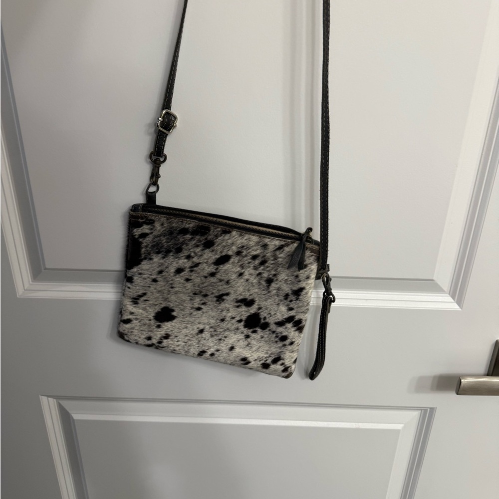 Myra Bag Black and Gray Crossbody